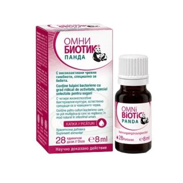 Omni Biotic Panda Пробиотични капки за бебета х8 мл
