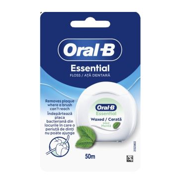 Oral-B Essential Восъчен конец за зъби, мента х50 м