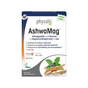 AshwaMag Ашваганда и магнезий х30 таблетки Physalis