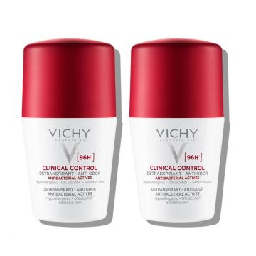 Vichy Clinical Control Комплект Рол-он дезодорант против неприятна миризма до 96 часа 2х50 мл