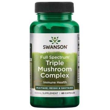 Троен комплекс гъби х60 капсули Swanson