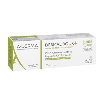 A-Derma Dermalibour + Cica Възстановяващ крем за раздразнена кожа x100 мл