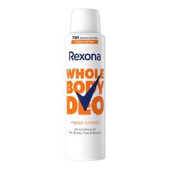 Rexona Whole Body Fresh Citrus Део спрей против изпотяване за жени х150 мл