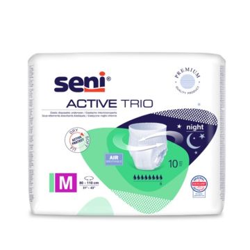 Seni Active Trio Абсорбиращи гащи за възрастни, размер М х10 броя
