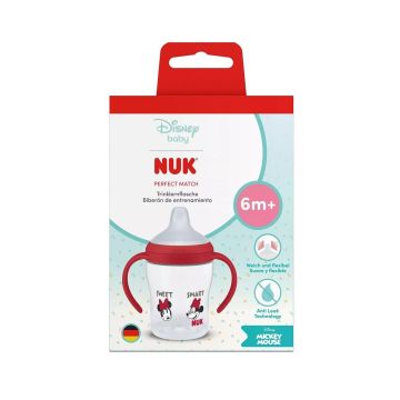 Nuk Perfect Match Шише за сок със силиконов накрайник за деца над 6 месеца х150 мл, Мини