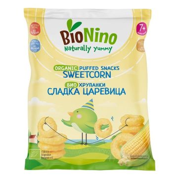Bionino Био снакс сладка царевица за деца от 7-ия месец х15 грама