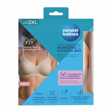 Canpol babies MumFit Сутиен за кърмене, размер XL, бежов