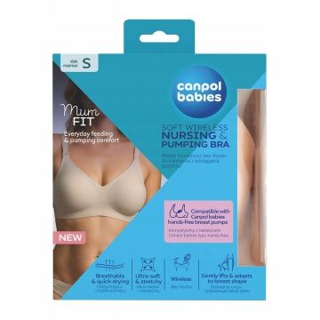 Canpol babies MumFit Сутиен за кърмене, размер S, бежов