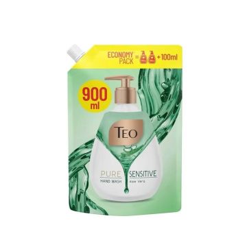 Teo Pure Sensitive Течен сапул с алое х900 мл, пълнител