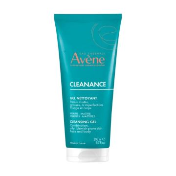 Avene Cleanance Почистващ гел за лице и тяло x200 мл