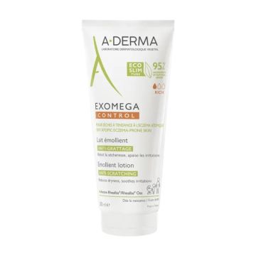 A-Derma Exomega Control Емолиентно мляко против разчесване x200 мл