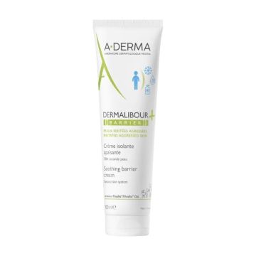 A-Derma Dermalibour+ Barrier Изолиращ и защитаващ  крем за уязвима кожа x100 мл