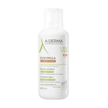 A-Derma Exomega Control Емолиентен балсам срещу разчесване за суха, склонна към атопия кожа x400 мл