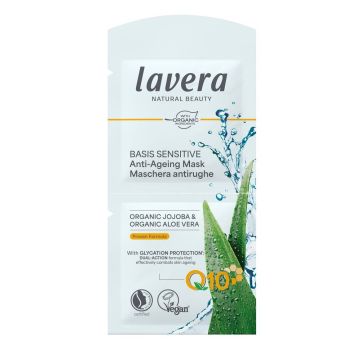Lavera Basis Sensitive Q10 Маска против стареене с алое и жожоба 2х5 мл