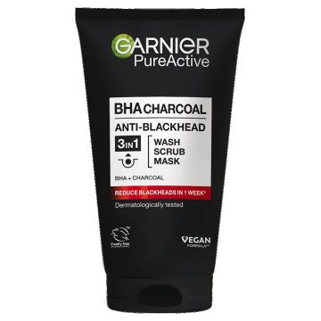 Garnier Pure Active Intensive Charcoal 3 в 1 Почистващ гел за лице с активен въглен x150 мл
