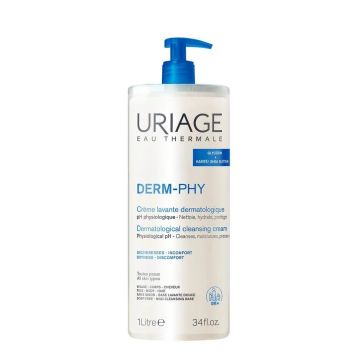 Uriage Derm-Phy Измиващ крем за лице, тяло и коса х1 литър