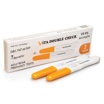 Vita Double Check Ранни струйни тестове за бременност x2 броя, VitaCheck