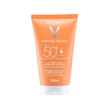 Vichy Capital Soleil Слънцезащитно хидратиращо мляко за лице и тяло SPF50+ х150 мл