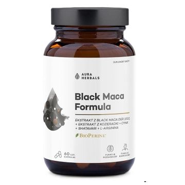 Черна мака с BioPerine х60 капсули Aura Herbals