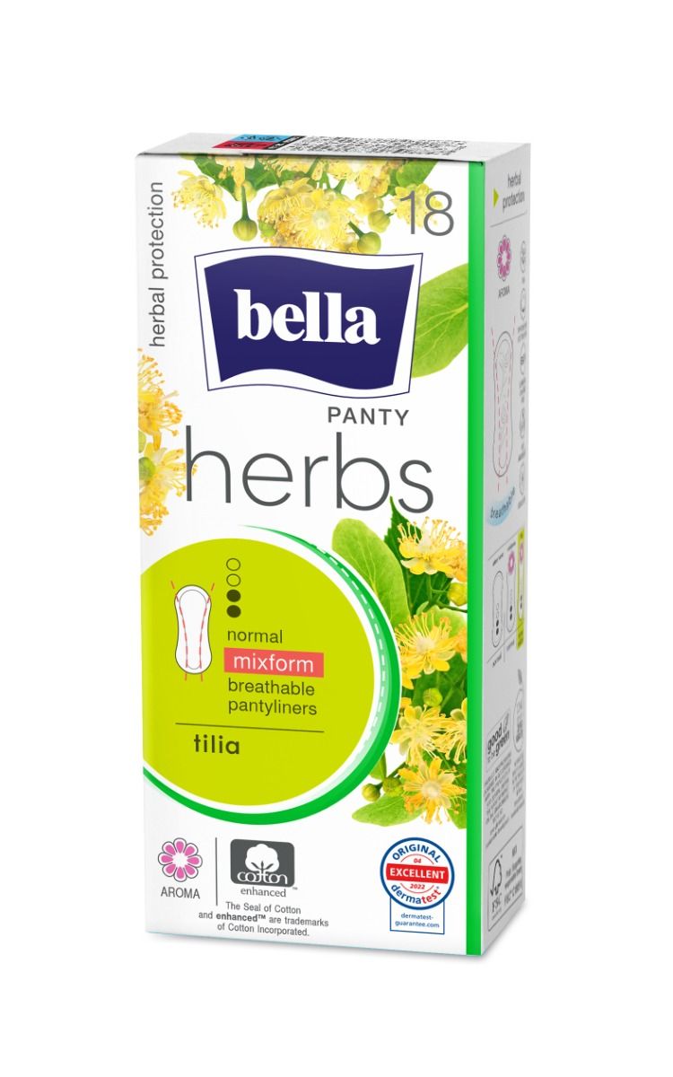 Bella Panty Herbs Tilia Ежедневни дамски превръзки с екстракт от липа х18 броя