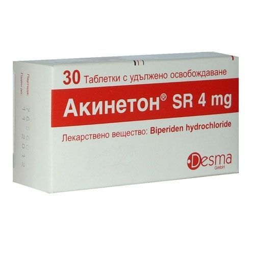 Акинетон SR 4 mg х30 таблетки c удължено освобождаване Desma