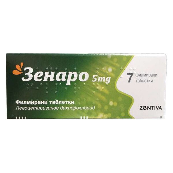Zentiva Зенаро при алергии 5 мг х7 таблетки