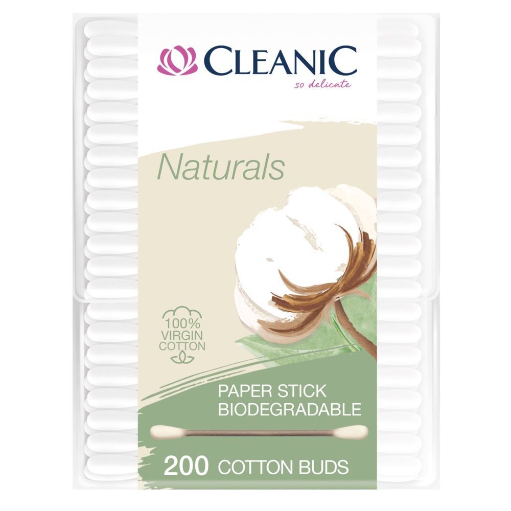 Cleanic Naturals Биоразградими клечки за уши х200 броя