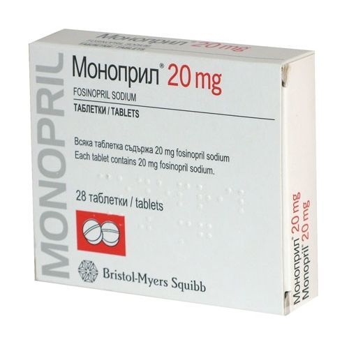 Моноприл 20 mg х28 таблетки Bristol-Myers Squibb