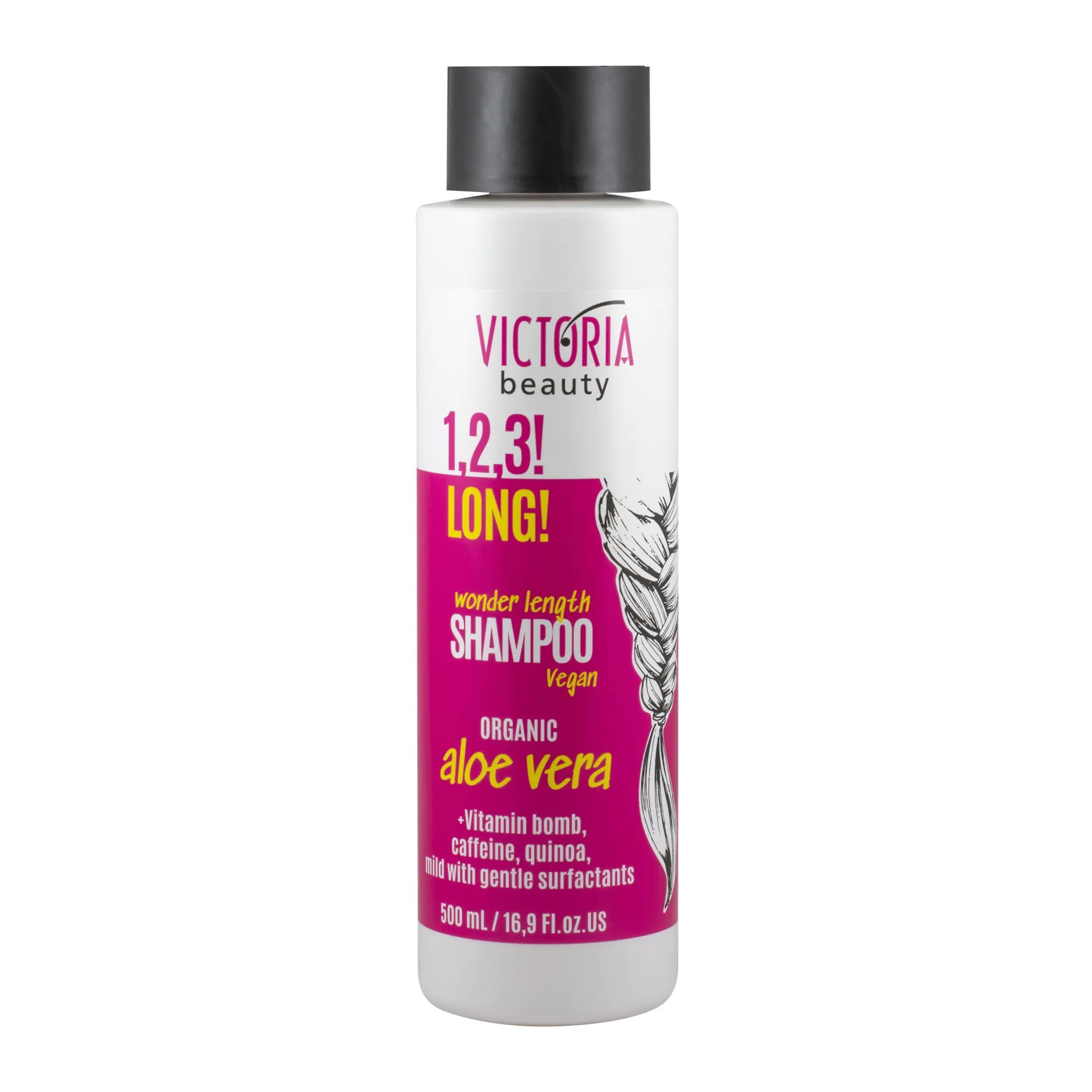 Victoria Beauty 1.2.3! LONG! Шампоан за коса за растеж и дължина за вълшебно дълга коса x500 мл