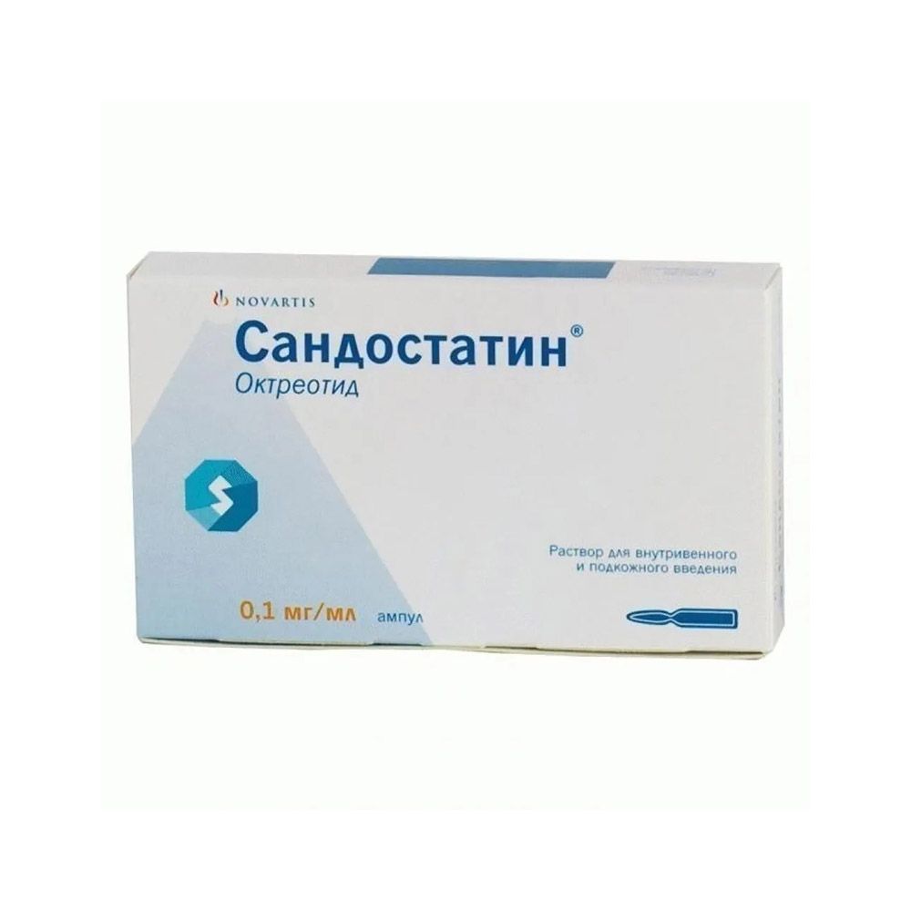 Сандостатин 100 микрограма/l ml инжекционен/инфузионен разтвор Novartis