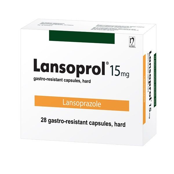 Лансопрол 15 mg х28 стомашно-устойчиви капсули, твърди Nobel