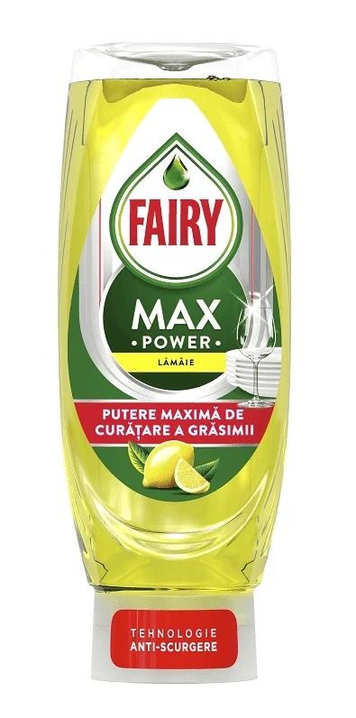 Fairy Max Power Препарат за съдове с аромат на лимон х545 мл