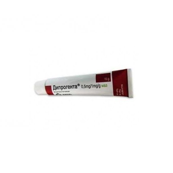 Дипрогента 0,5 mg/1 mg/g маз х15 г
