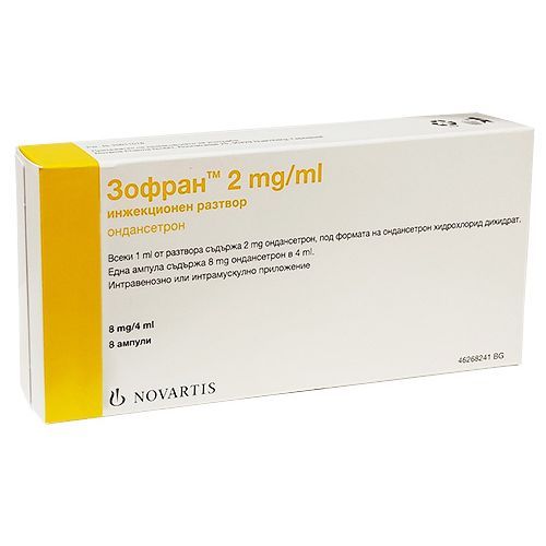 Зофран 2 mg/ml инжекционен разтвор х8 ампули