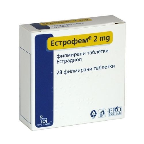 Естрофем 2 mg х28 филмирани таблетки