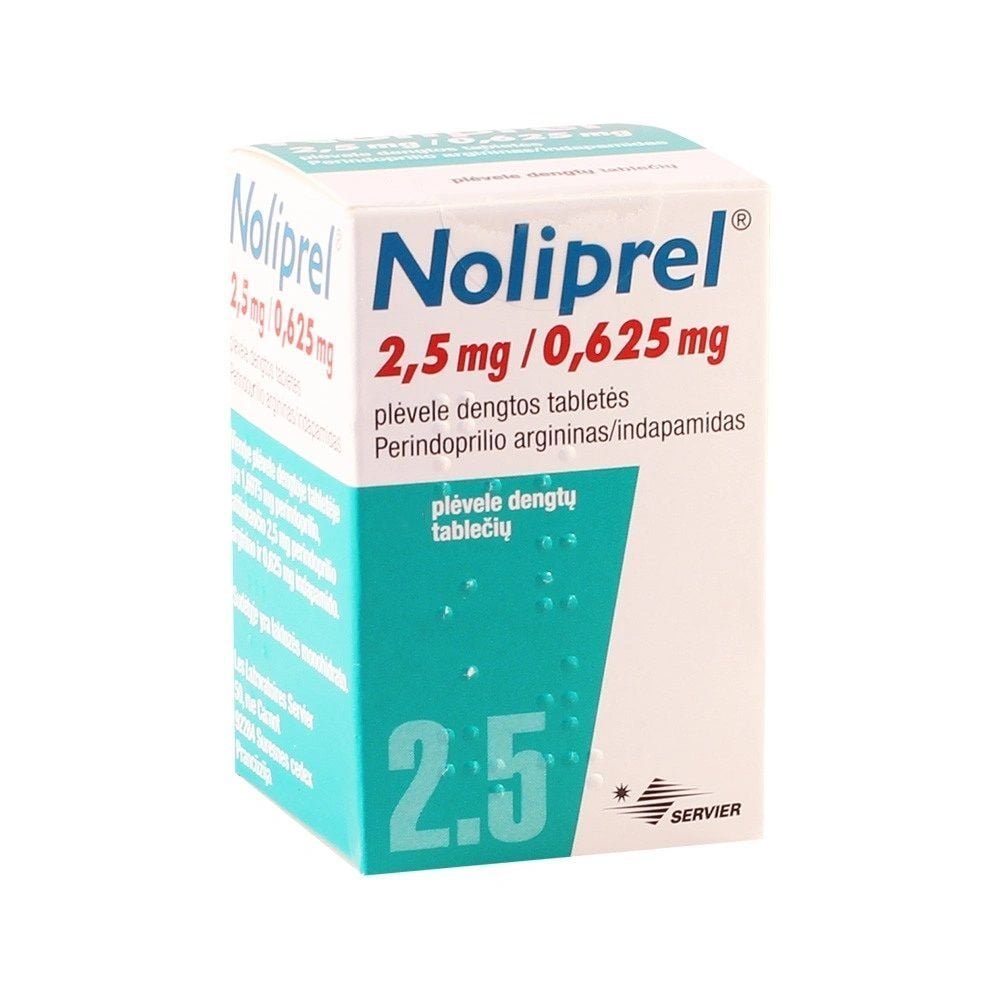 Нолипрел 2,5 mg / 0,625 mg х28 филмирани таблетки