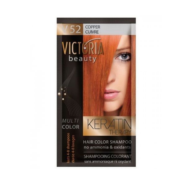 Victoria Beauty Multi Color Шампоан-оцветител за коса, цвят V52 Copper х40 мл