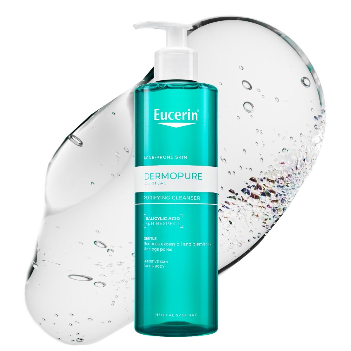 Eucerin DermoPure Clinical Измиващ гел за лице за мазна кожа х400 мл