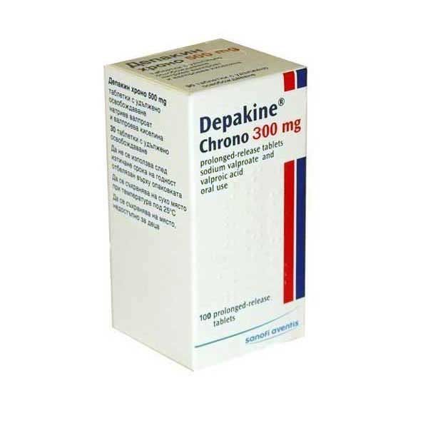 Депакин Хроно 300 mg х100 таблетки с удължено освобождаване Sanofi