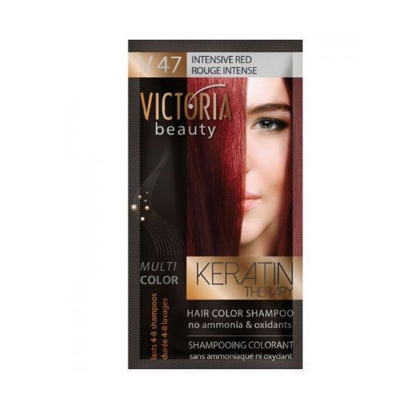 Victoria Beauty Multi Color Шампоан-оцветител за коса, цвят V47 Intensive Red х40 мл