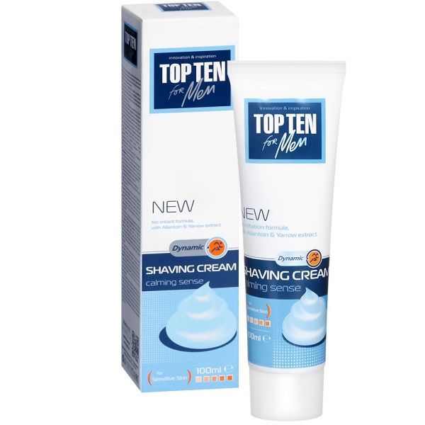 Top Ten for men Dynamic Calming Sense Крем за бръснене за мъже x100 грама