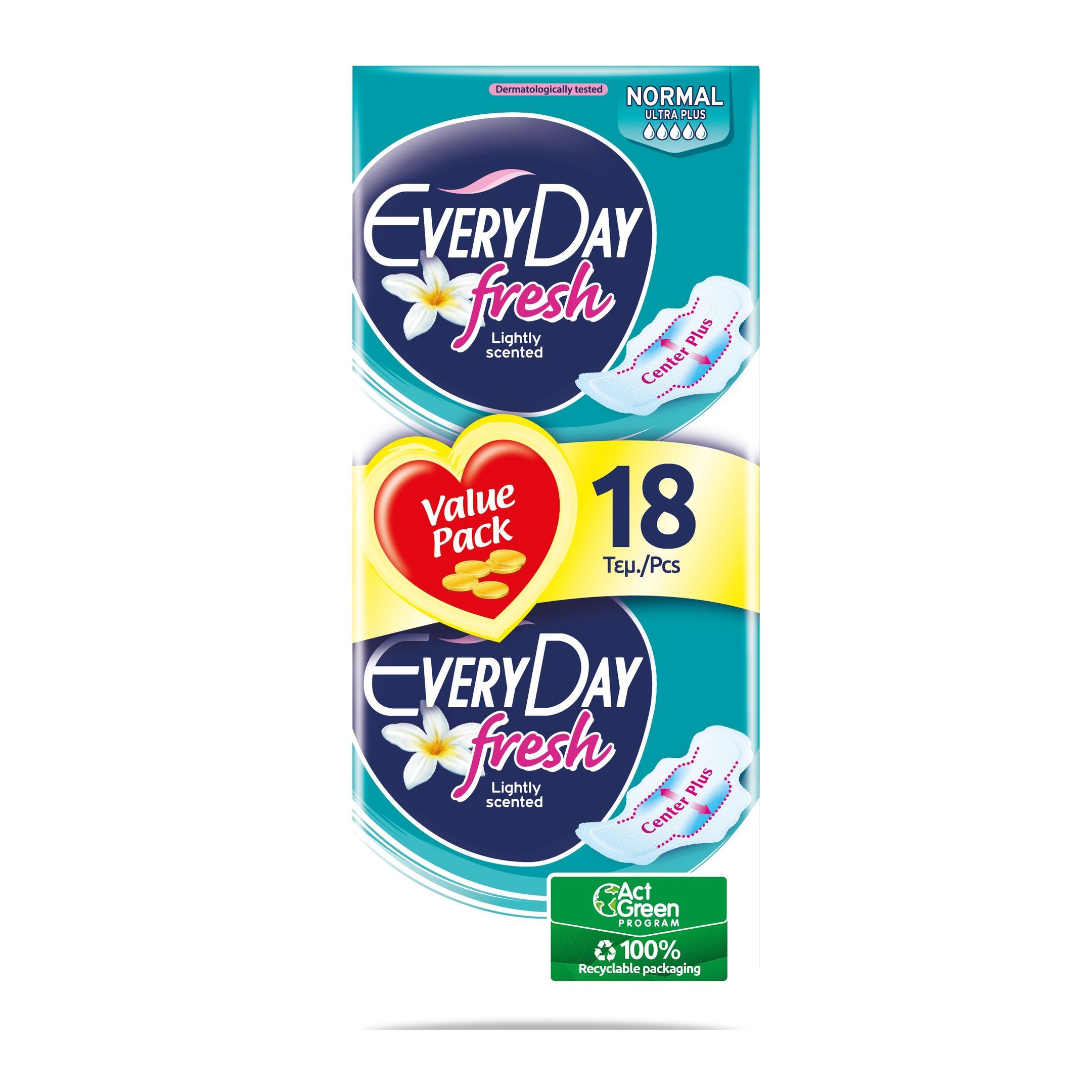 Everyday Fresh Normal Дамски превръзки х18 броя