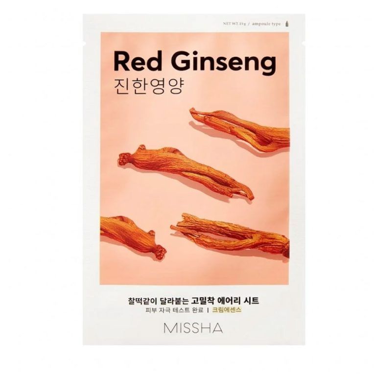 Missha Red Ginseng Текстилна маска за лице с екстракт от женшен x1 брой