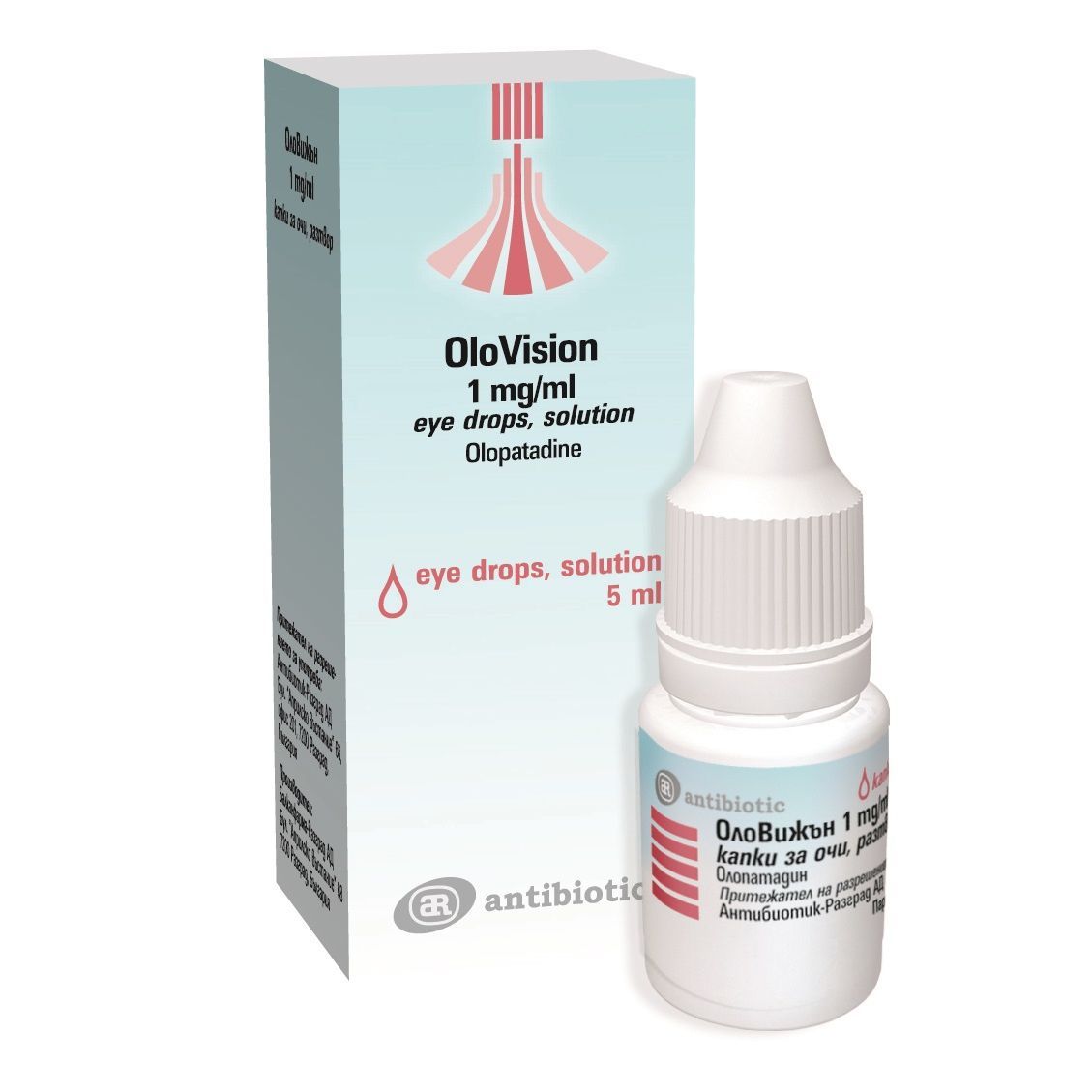 Оловижън капки за очи 1 мг/мл х5 мл Antibiotic
