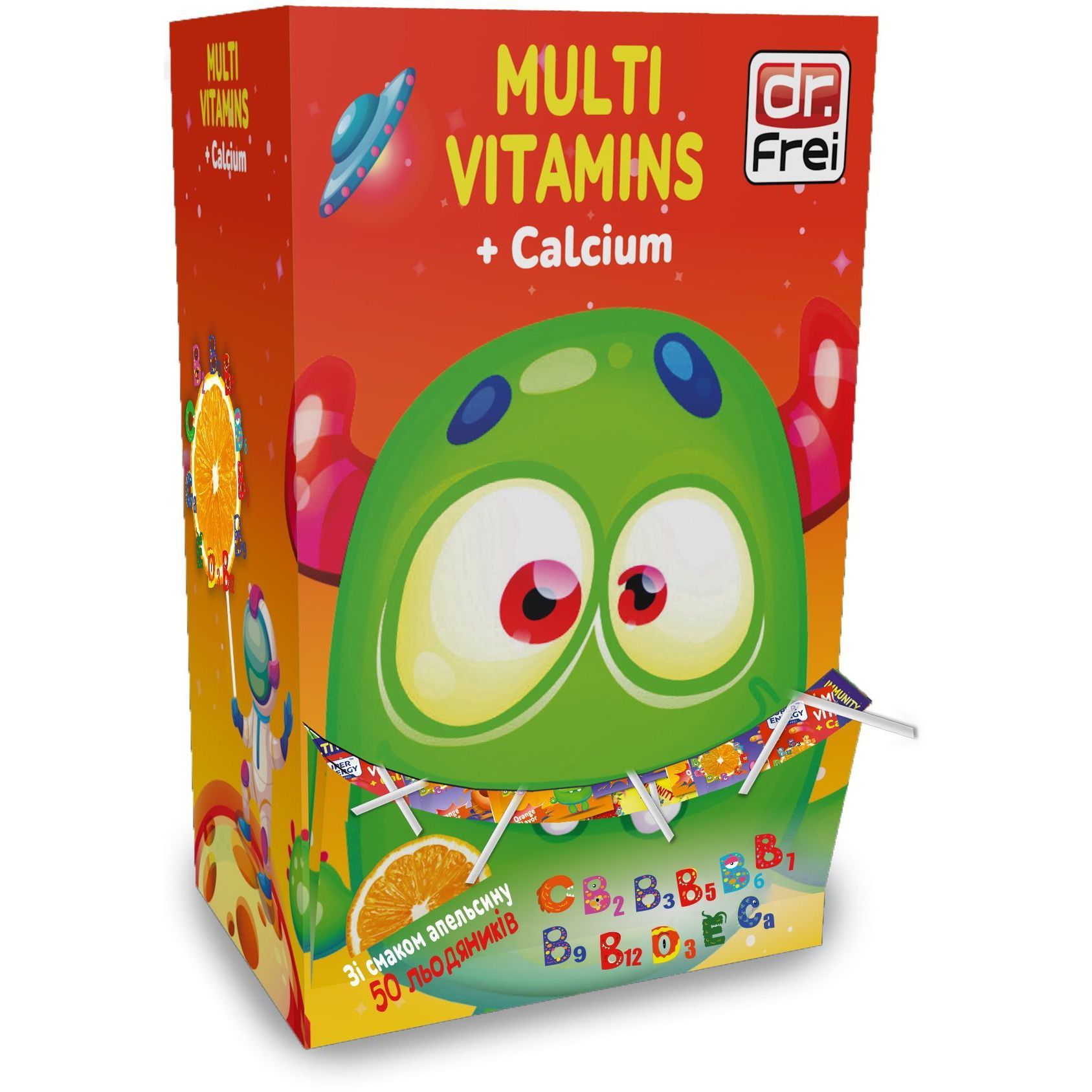 Dr. Frei Multi Vitamins Близалка с витамини и калций х50 броя