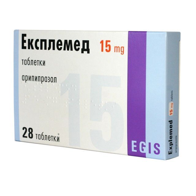 Експлемед 15 mg х28 таблетки Egis