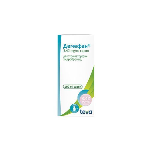Демефан 3,42 mg/ml сироп х100 мл