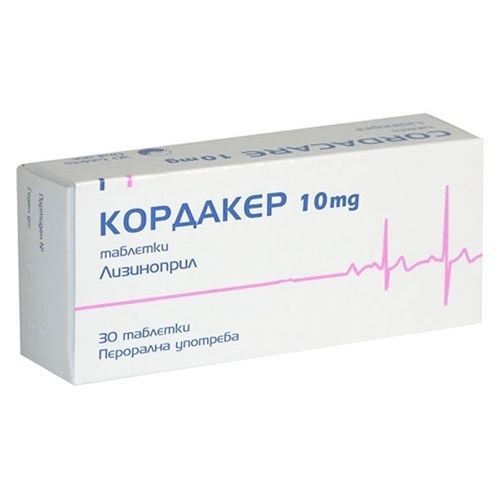Кордакер, 10 мг x30 таблетки