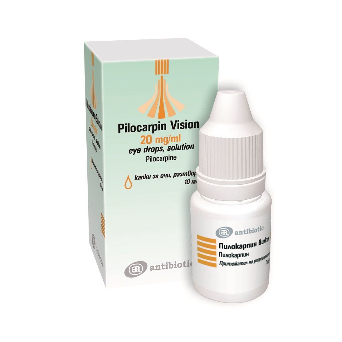 Пилокарпин Вижън 20 mg/ml капки за очи, разтвор х10 мл Antibiotic