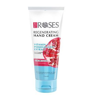 Nature of Agiva Roses Регенериращ крем за ръце с екстракт от нар x75 мл